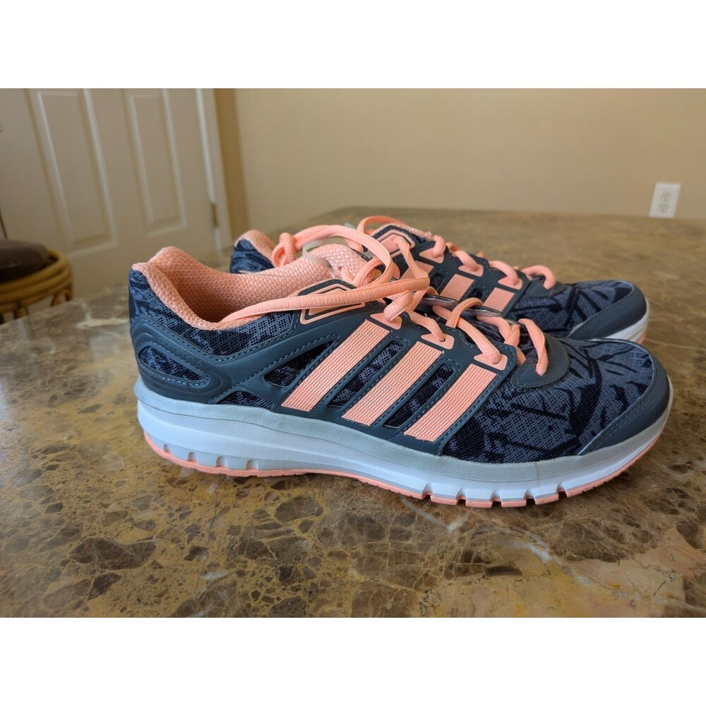 ADIDAS Adiprene+ Running Athletic Women's Shoes Size 8 Gray Peach Black